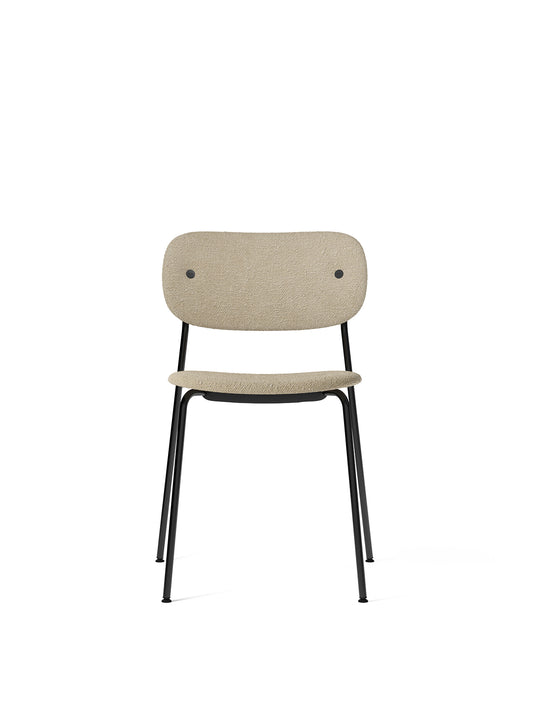 Co Dining Chair, fully upholstered, Black