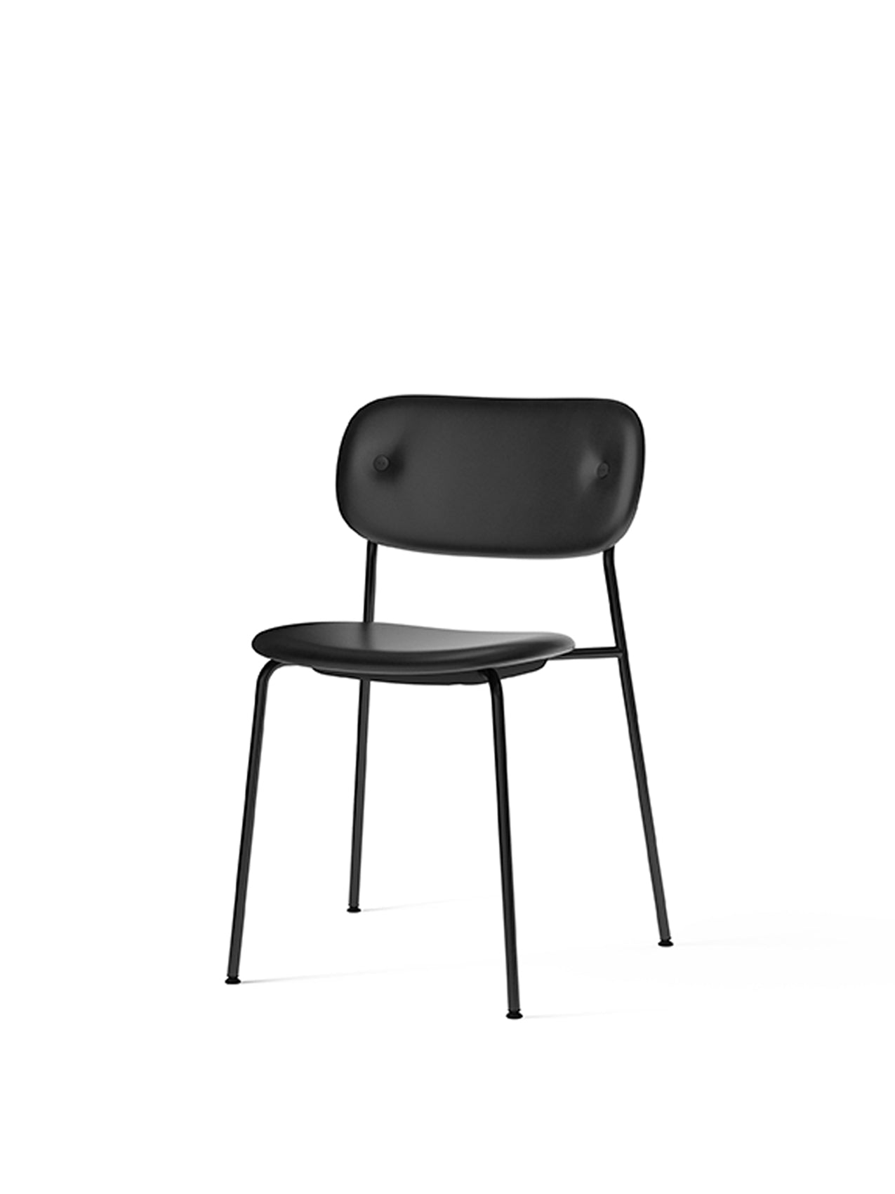 Co Dining Chair, fully upholstered, Black