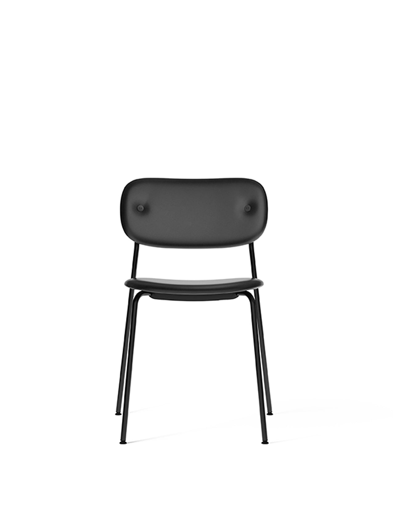 Co Dining Chair, fully upholstered, Black