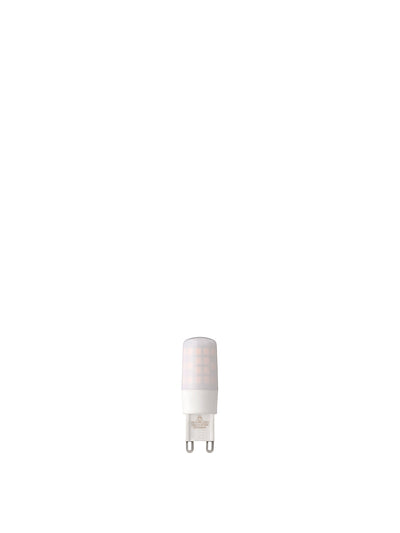 Front view of a G9 3.5W LED bulb, a spare part for the JWDA Table Lamp and Pendant Lamp, on a white background.