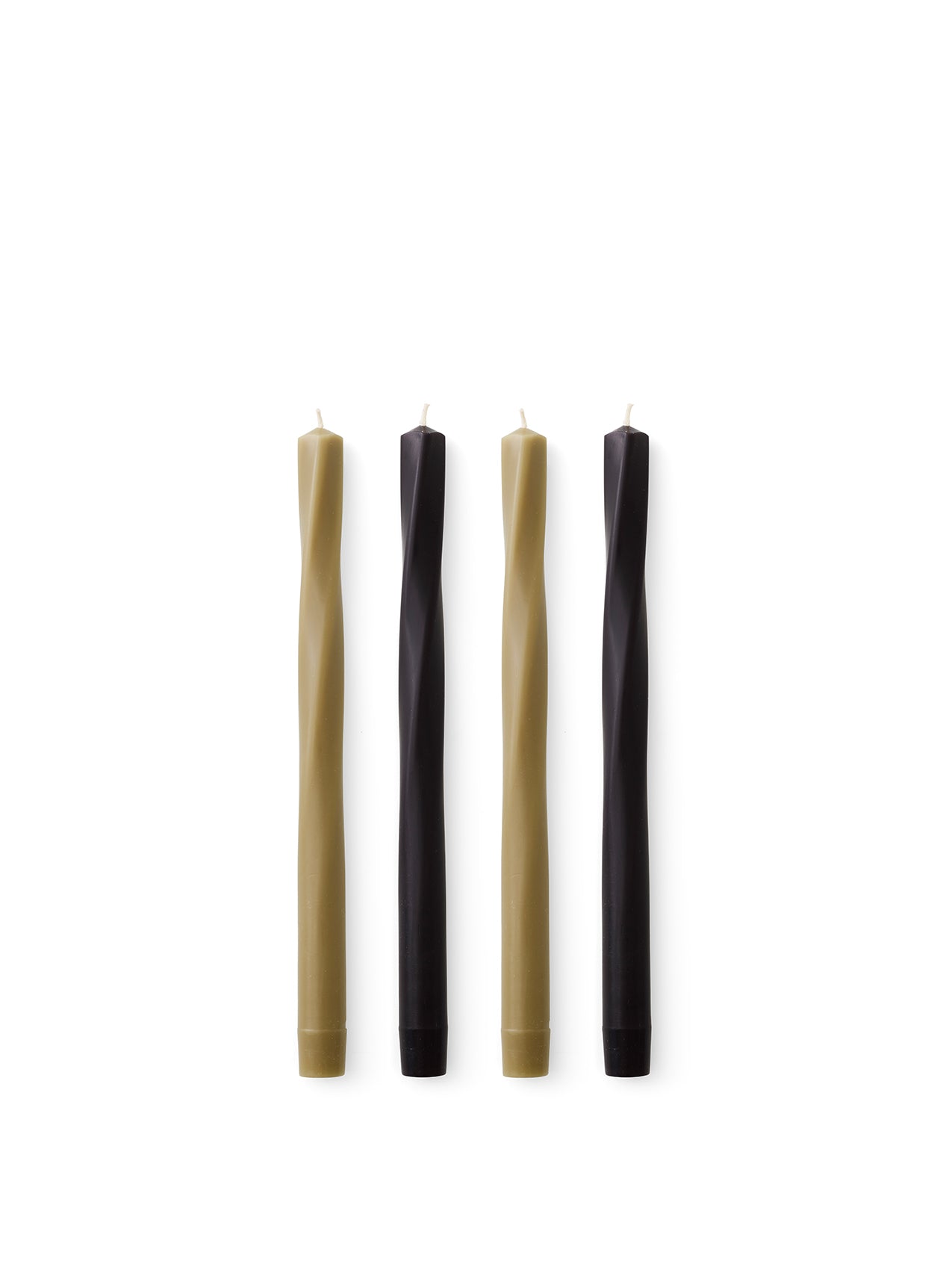 Twist Tapered Candles, Set of 4