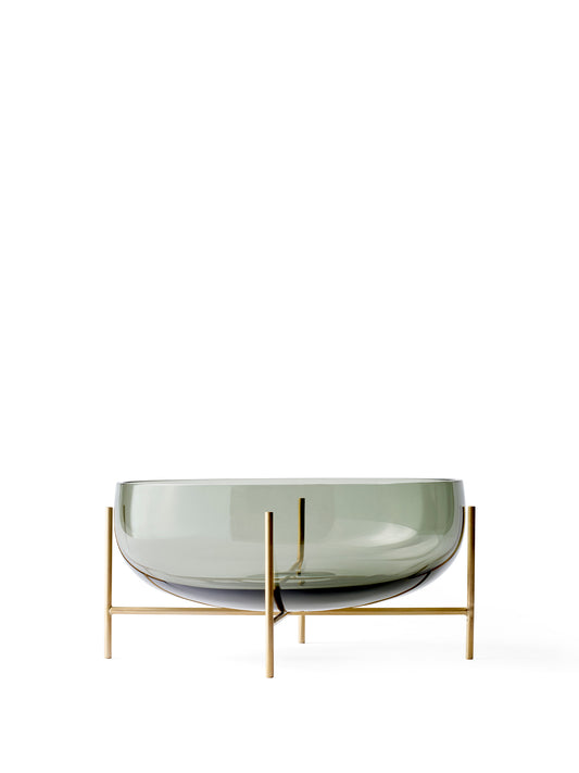 Echasse base for bowl, Brushed Brass