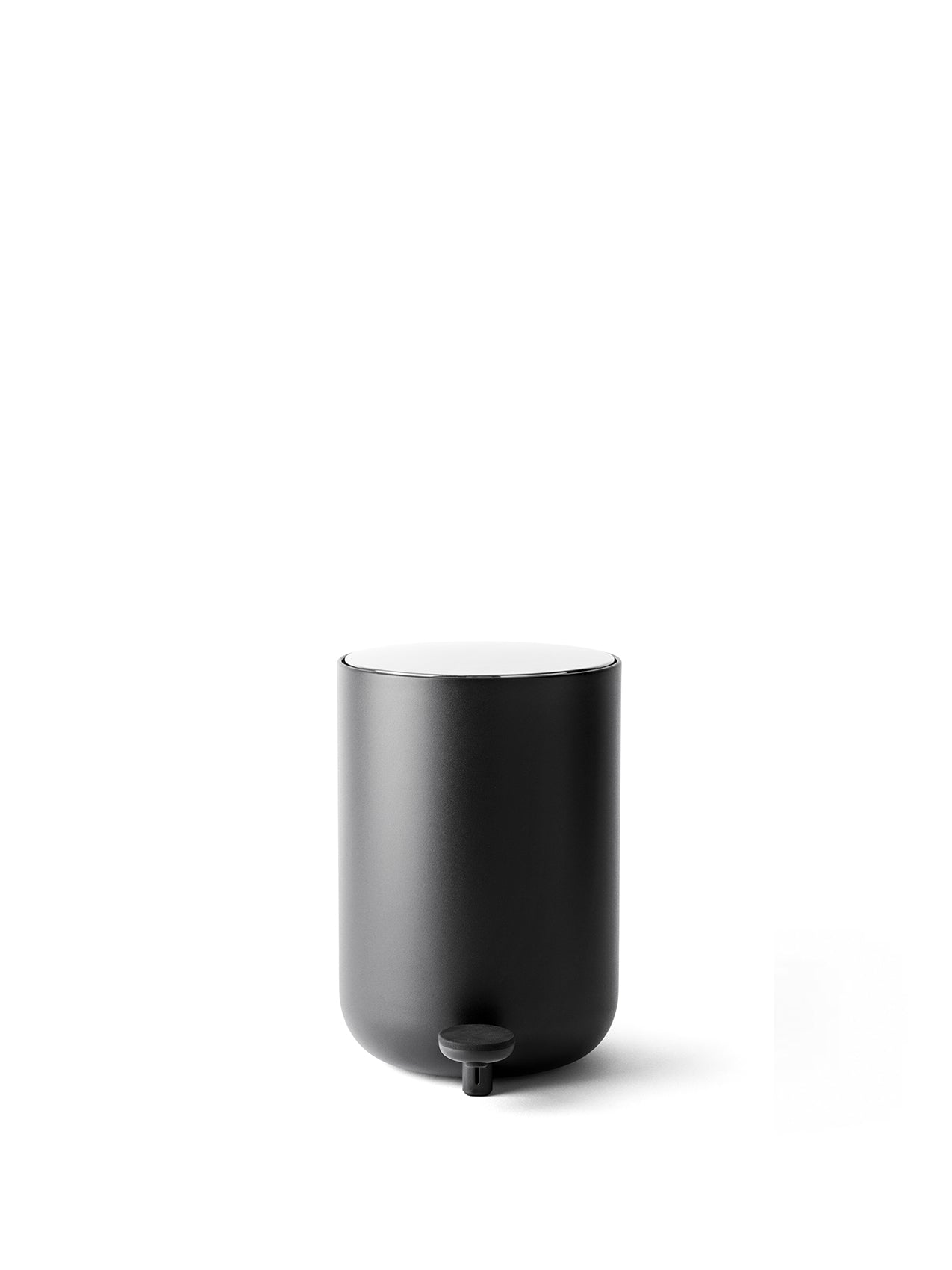 bathroom pedal bin Pedal Bin, 7 L, Black | Powder-Coated Steel with Stainless Lid