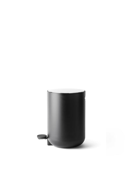 bins with pedal Pedal Bin, 7 L, Black | Powder-Coated Steel with Stainless Lid