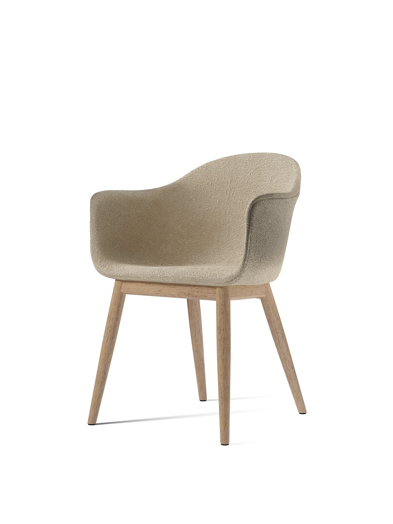 Harbour Dining Chair, Wooden Base, upholstered