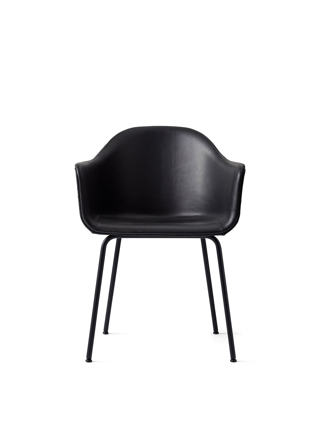 Harbour Dining Chair, Black Steel Base, Upholstered