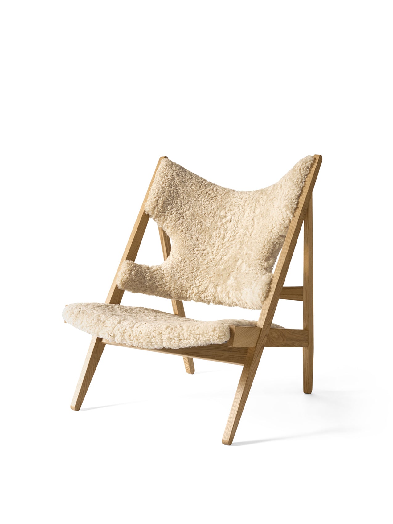 Knitting Lounge Chair, Sheepskin