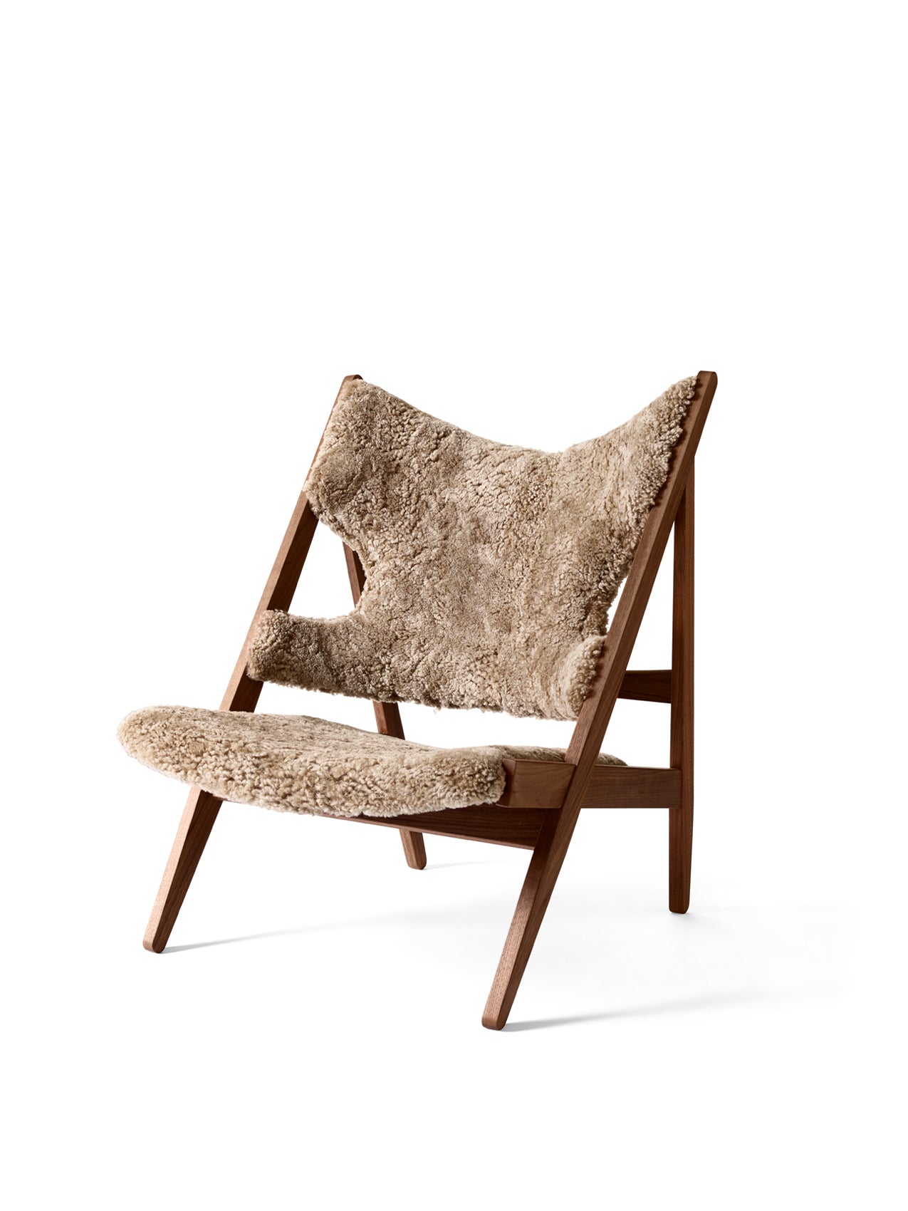 Knitting Lounge Chair, Sheepskin