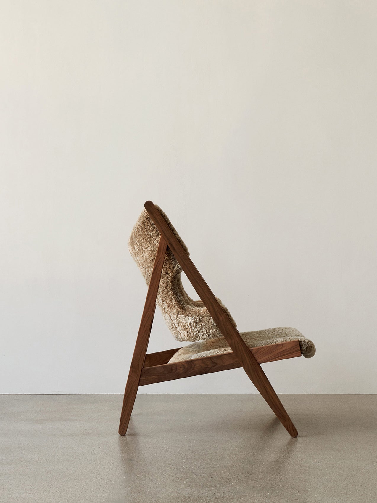 Knitting Lounge Chair, Sheepskin