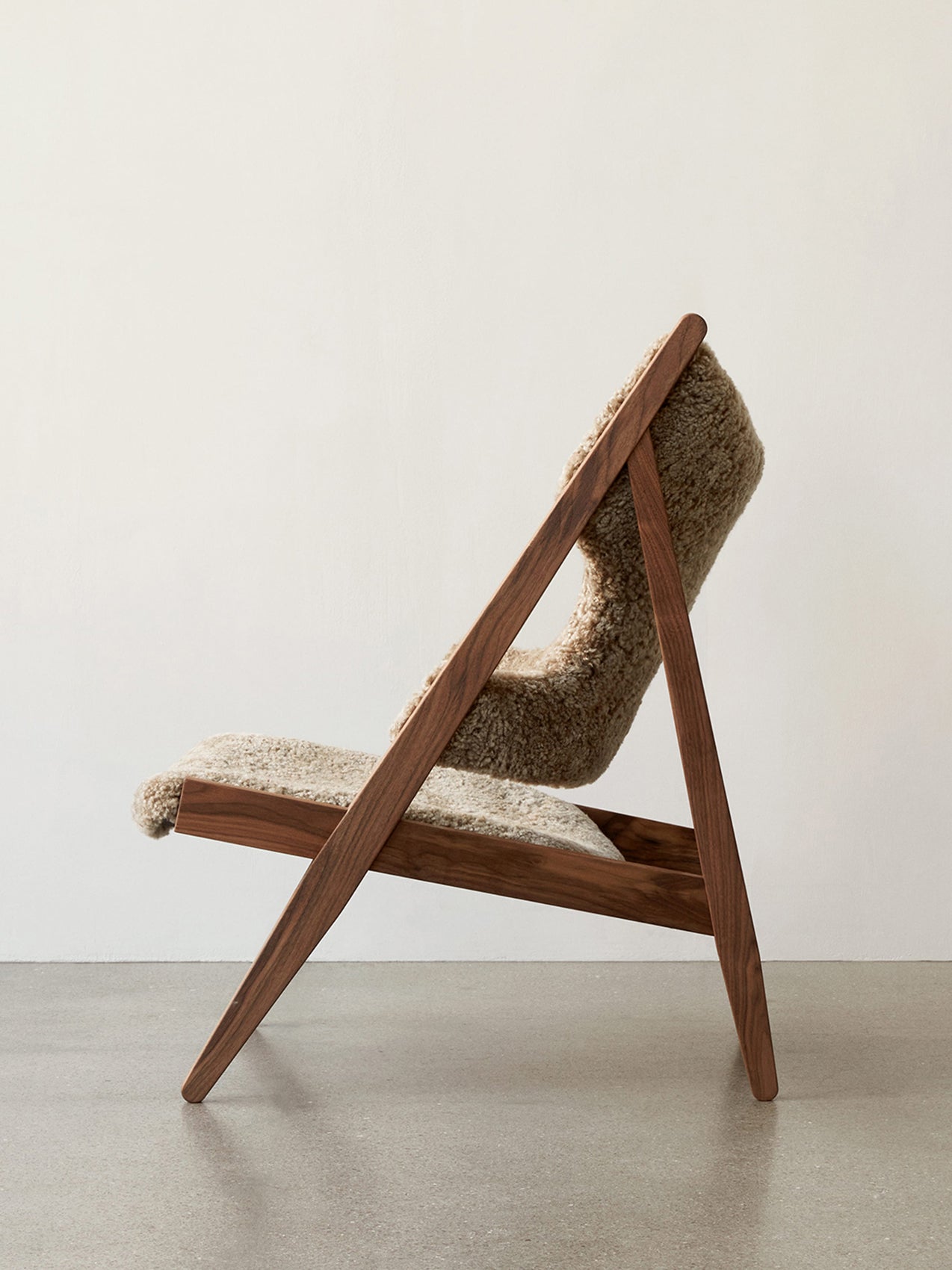 Knitting Lounge Chair, Sheepskin