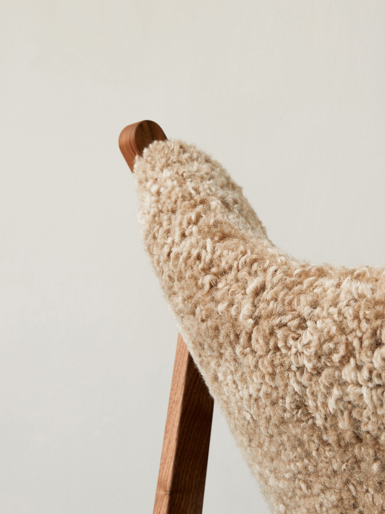 Knitting Lounge Chair, Sheepskin