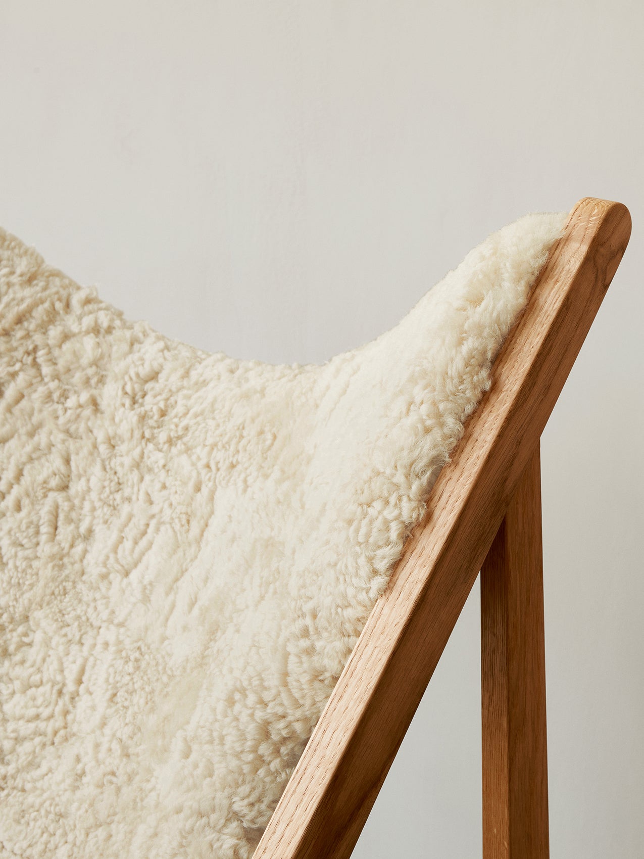 Knitting Lounge Chair, Sheepskin