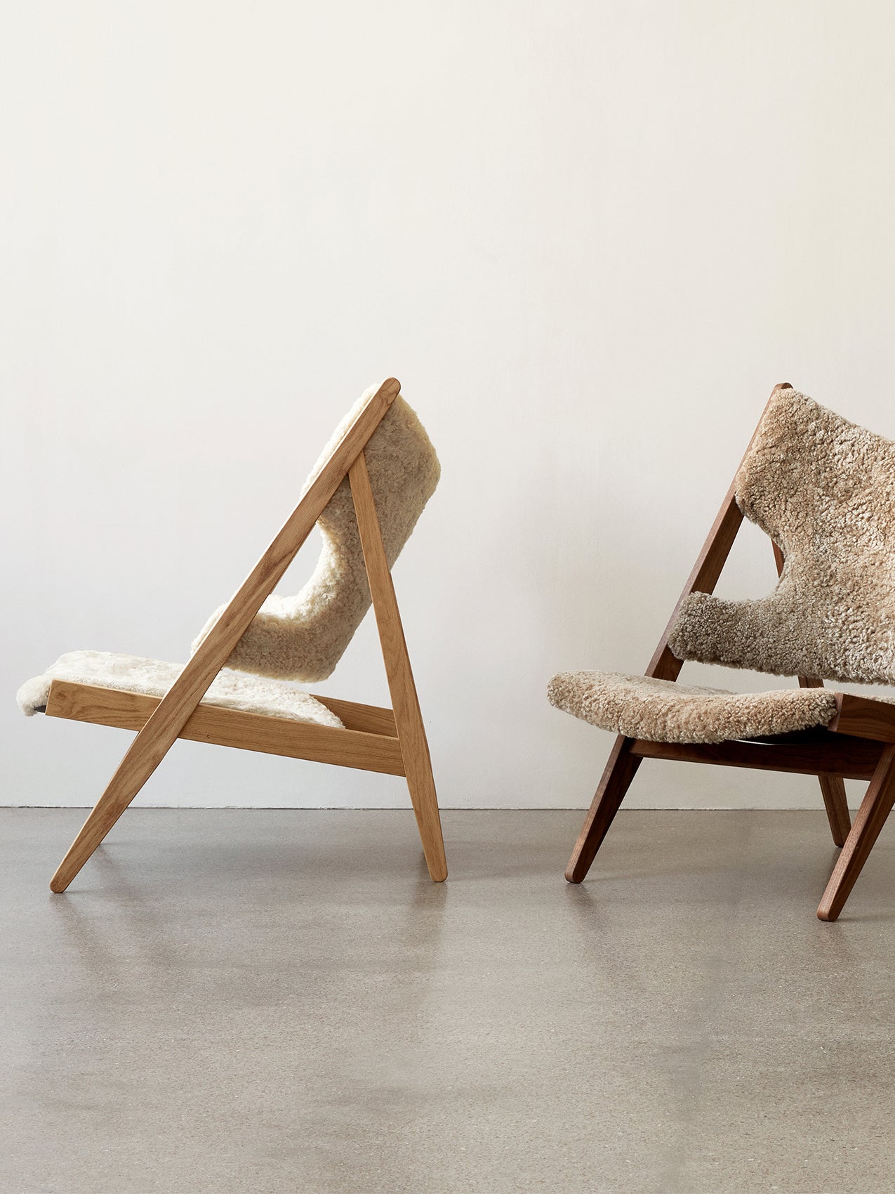 Knitting Lounge Chair, Sheepskin