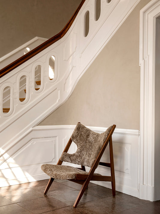 Knitting Lounge Chair, Sheepskin