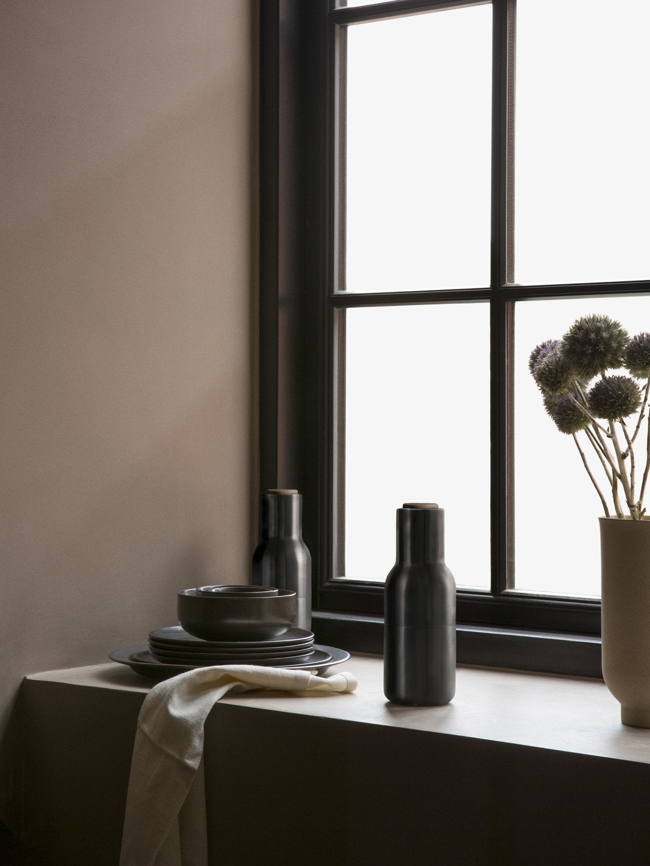 Bottle Grinder, Small, 2-Piece-Spice Mill-Norm Architects-menu-minimalist-modern-danish-design-home-decor